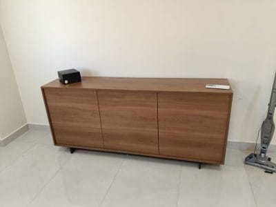 ⁦بوفية 3 دلفة 180×80 سم - بني - M-136⁩ - الصورة ⁦2⁩