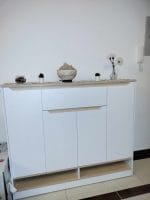 ⁦جزامة 4 ضلفة 120×140 سم - ابيض بيج - G-304⁩ - الصورة ⁦2⁩