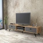 وحدة تليفزيون 35×180 سم – بيج رمادى – TV062