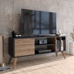 وحدة تليفزيون 40×160 سم – اسود بيج – TV074