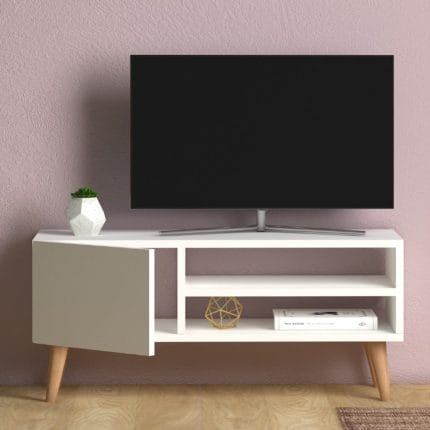وحدة تليفزيون 40×120 سم – ابيض – TV078