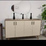 بوفية 4 دلفة 160× 90 سم – بنى مع بيج – M-119